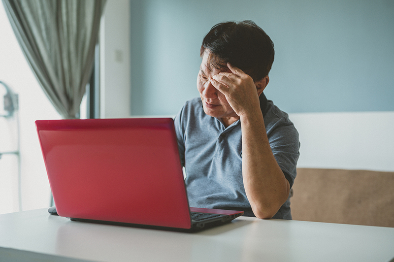 older person distressed